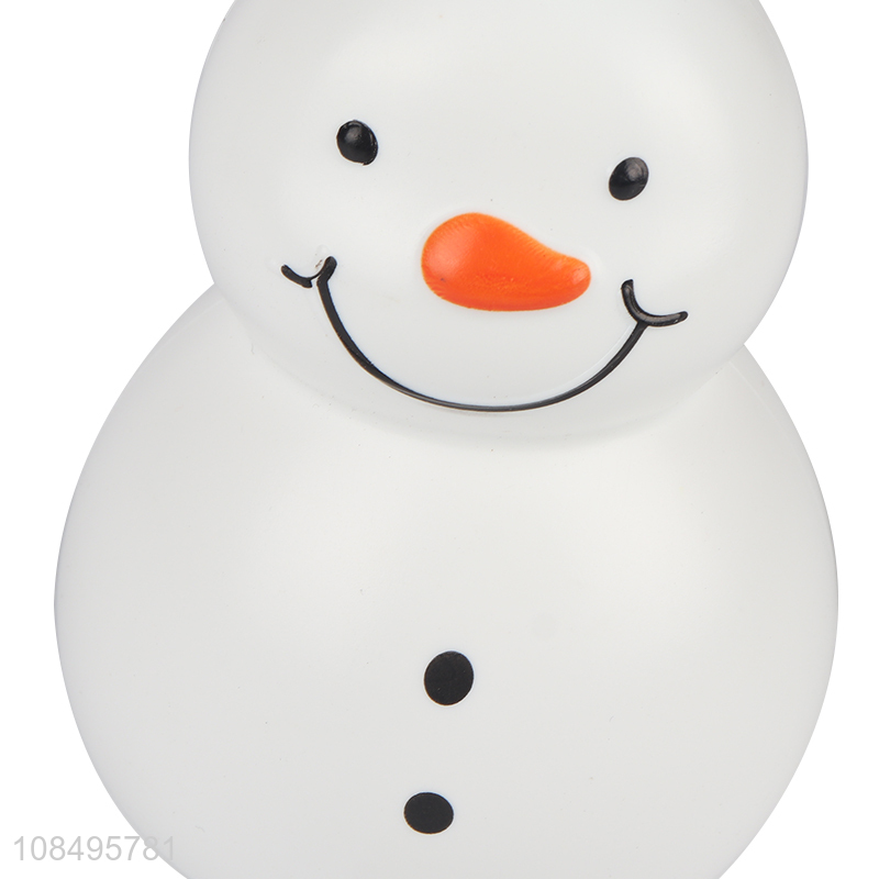 Good selling snowman shape plastic straw water cup