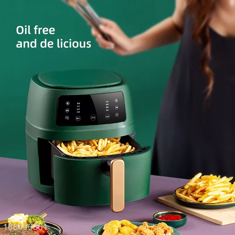 Factory price 220V 1350W 6L digital touch control non-stick oil-free air fryer oven