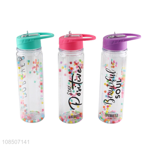 Low price portable plastic 550ml water bottle for sale