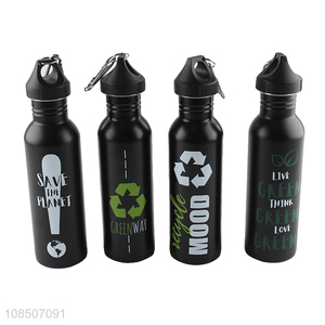 Factory wholesale stainless steel sports outdoor water bottle