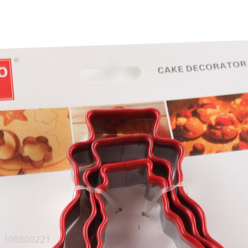 Top selling red stainless steel baking cookies cutter