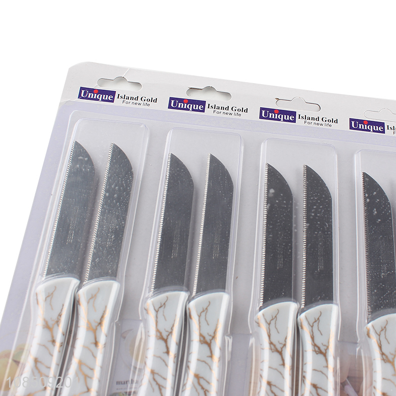 Low price stainless steel kitchen knife set for daily use