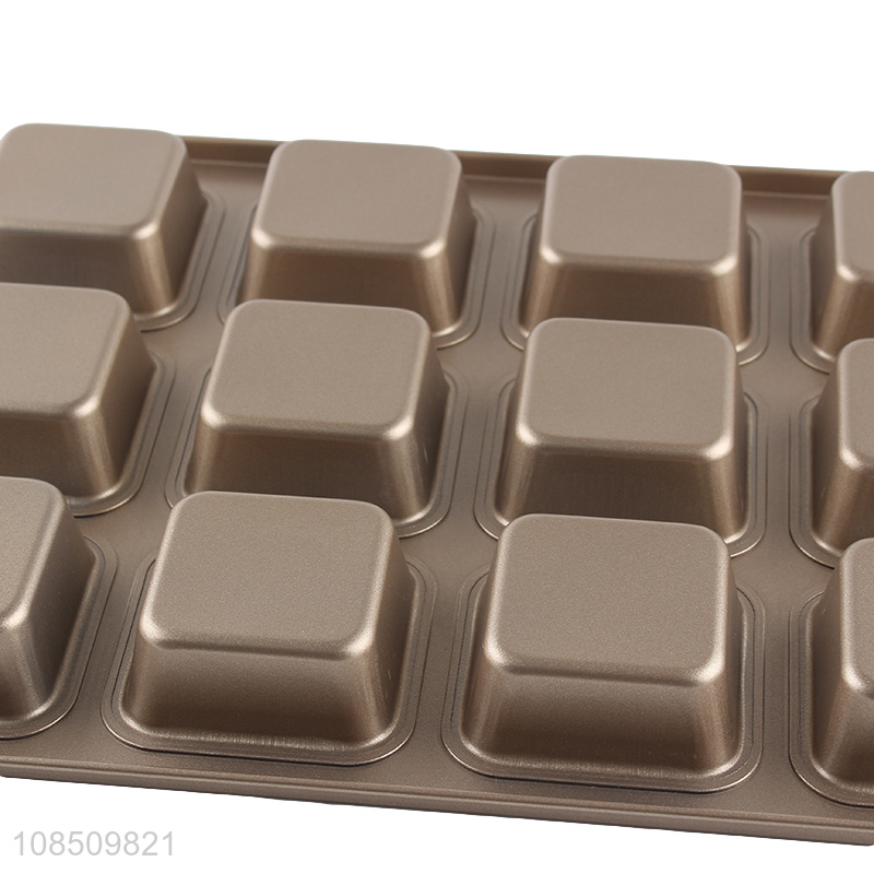 Hot selling 12-cavity carbon steel cake baking pan nonstick baking tray