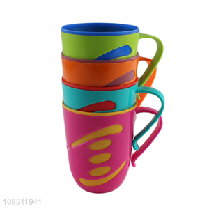 Wholesale from china colourful plastic drinking cup water cup