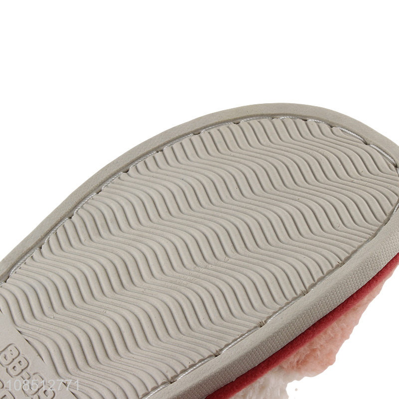 Wholesale women's winter fluffy slippers slip-on slipers for indoor