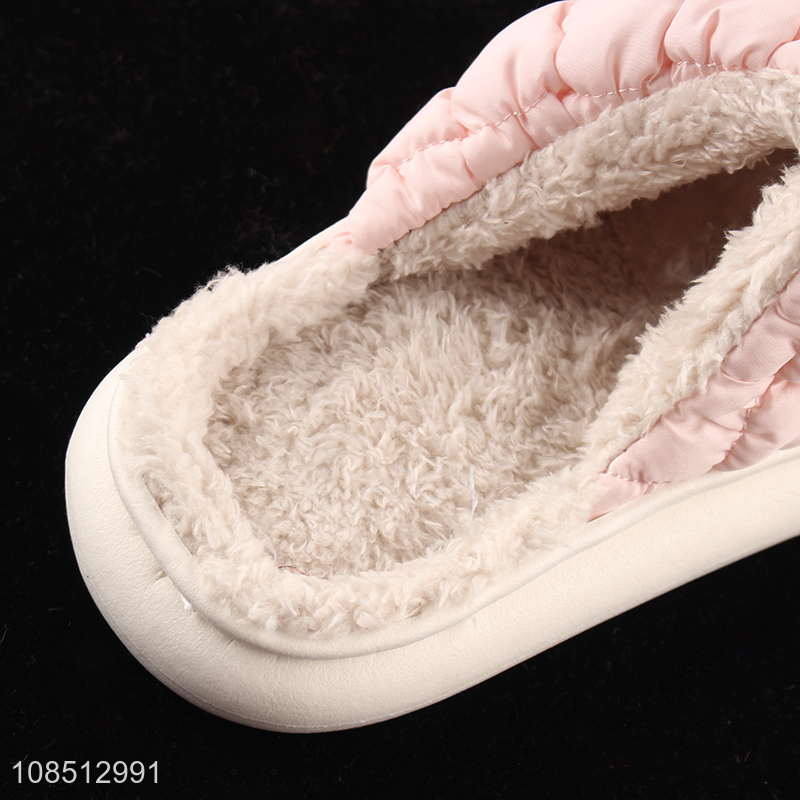 High quality soft thick soled slippers winter house shoes for women