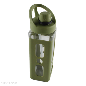 Yiwu factory large capacity plastic water bottle with straw