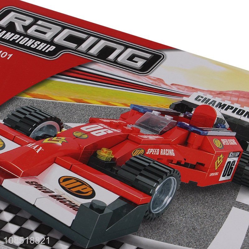 Latest products racing car model building block toys for sale