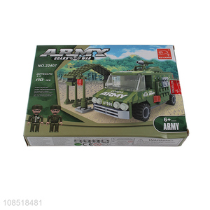 China factory army sets model military base building block toys