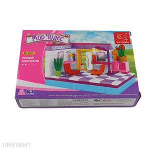 Popular products girls kids house building block toys for sale