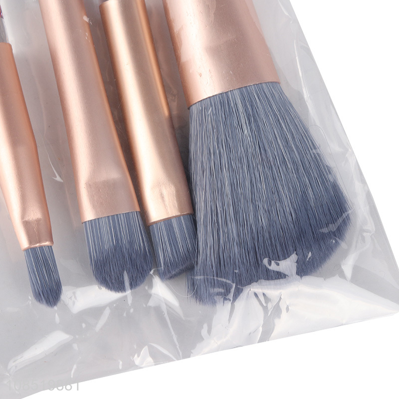 Recent products 4pcs nylon bristle makeup brush set cosmetic tools