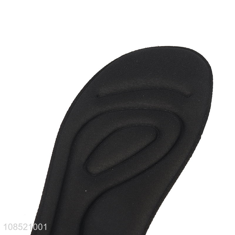 Factory supply black elastic anti-wear foot insoles