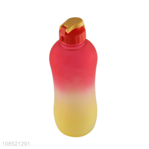 China supplier 1600ml gradient color water bottle drinking bottle