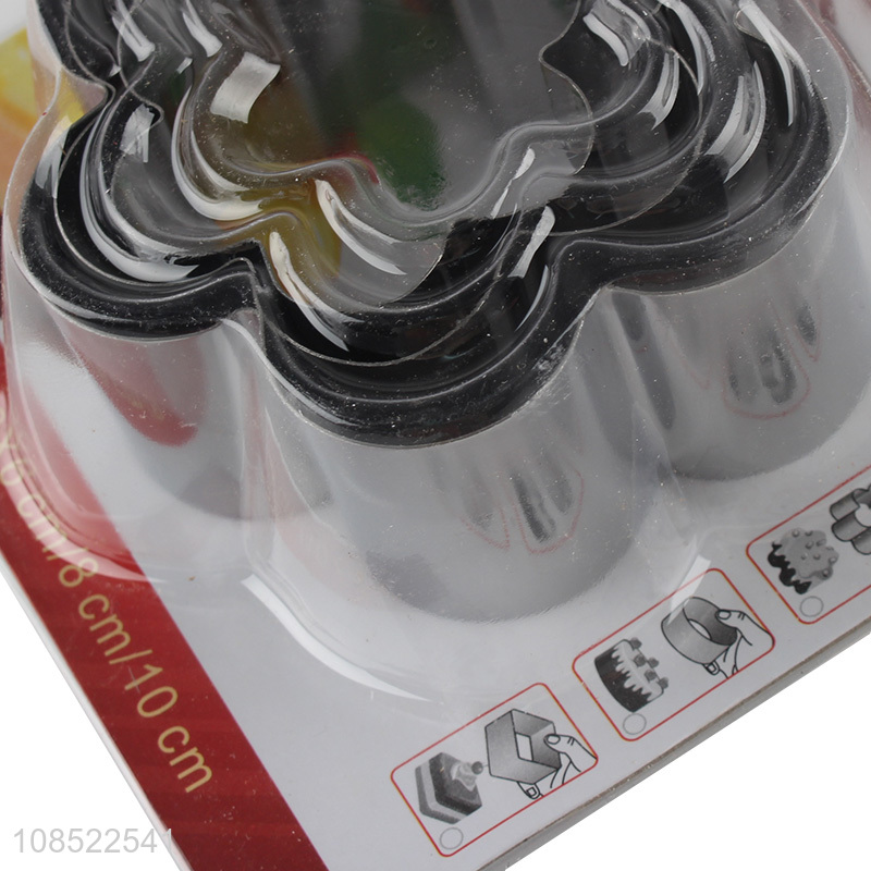 Wholesale 3pcs/set stainless steel mousse ring mousse cake molds