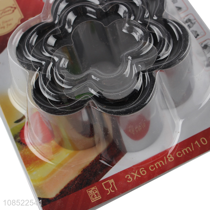 Wholesale 3pcs/set stainless steel mousse ring mousse cake molds