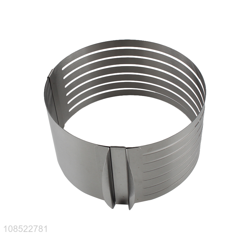 Wholesale adjustable stainless steel cake ring cake leveler slicer