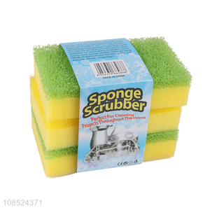 Hot sale non-scratch kitchen cleaning sponge scrub sponge