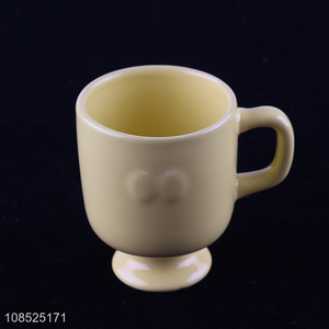 Most popular yellow household ceramic cup water cup mug