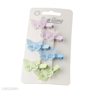 Best price butterfly shape hair decoration hairpin for sale