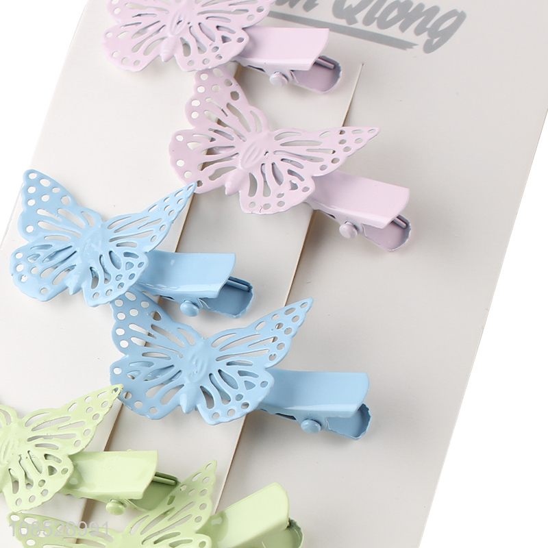 Best price butterfly shape hair decoration hairpin for sale