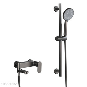 China factory wall mounted brass shower set with handheld shower head