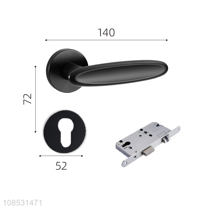 Hot sale zinc alloy interior door locks magnetic suction mute door handles