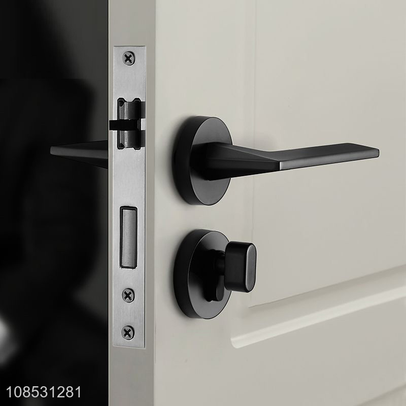 Wholesale simple design interior door handle lock wooden door split lock set