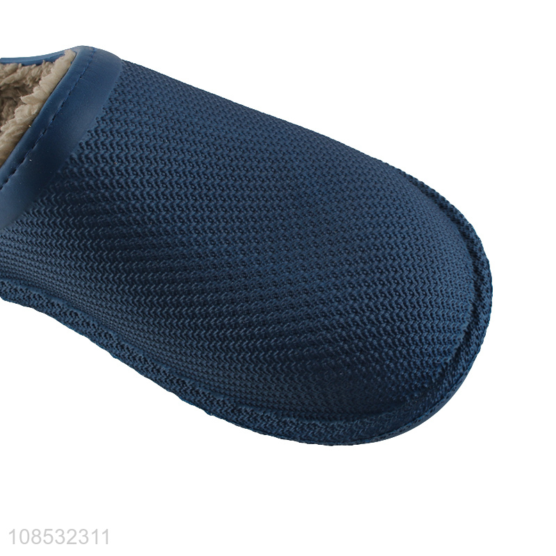 Good price EVA upper fleece lined slippers indoor slippers for men