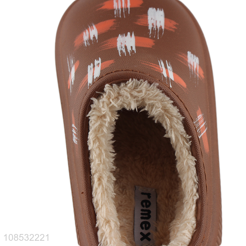 Wholesale kids slippers winter waterpoof indoor slides house slippers