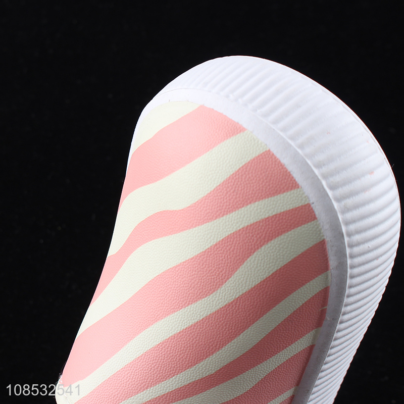 New product winter warm zebra grain printed nurse slippers for kids