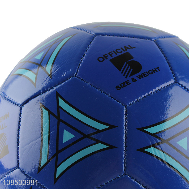 Factory supply durable official size 5# pvc foaming soccer ball