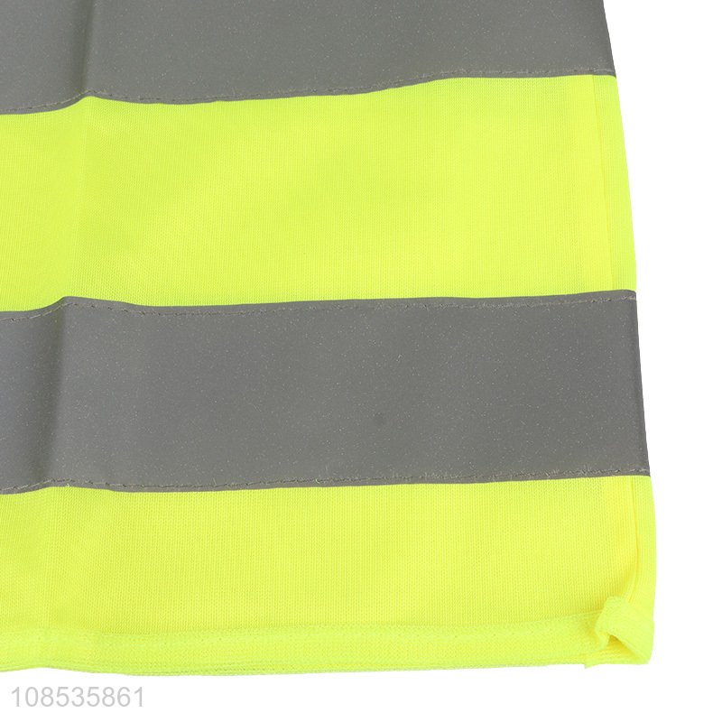 Custom logo breathable reflective safety vest for men and women