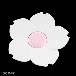 New product flower shaped plastic soap holder plastic soap dish