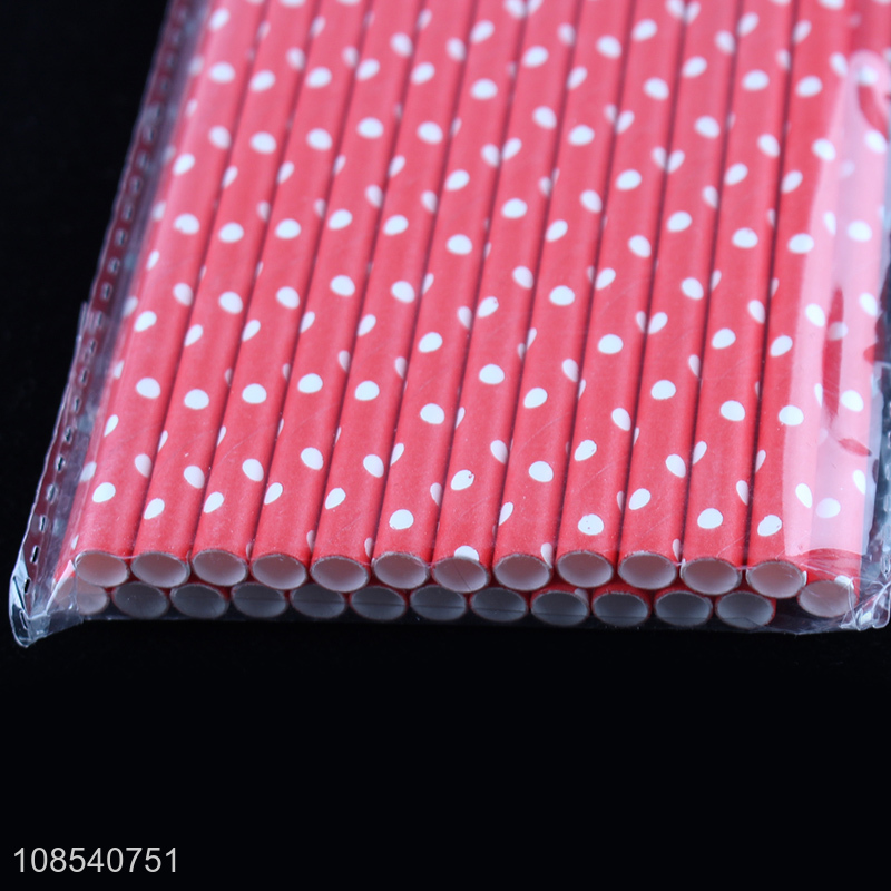 Good quality disposable paper straws for wedding birthday party