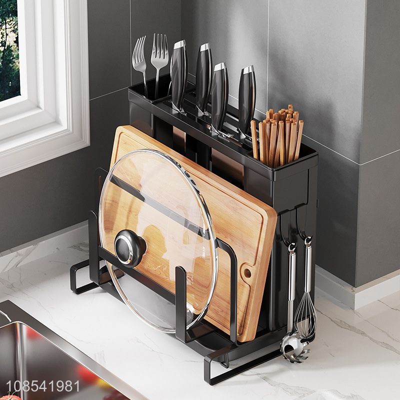 Factory price stainless steel kitchen knife rack shelving