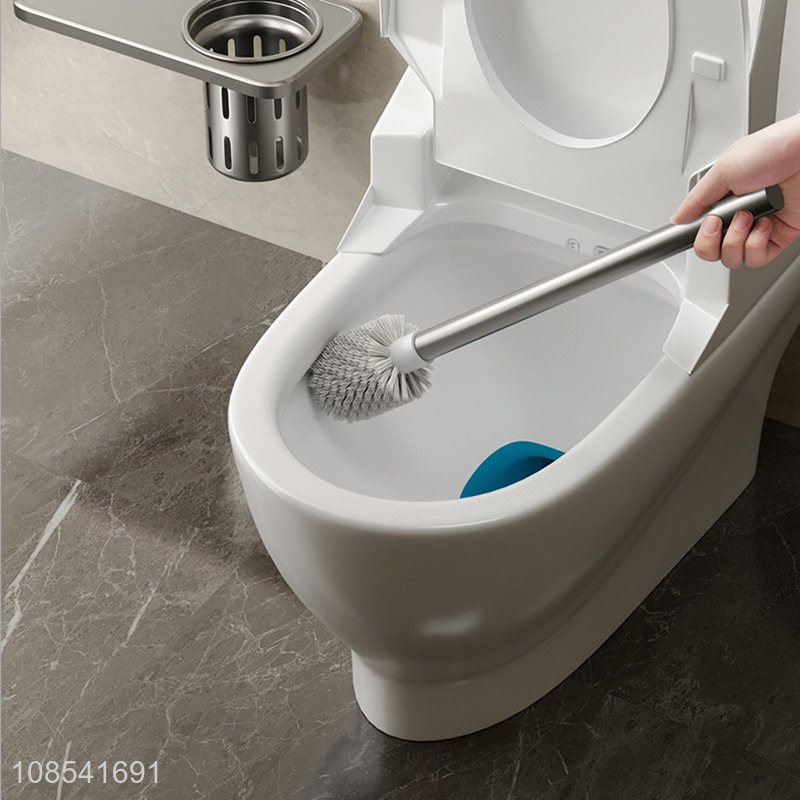 Wholesale from china bathroom long handle toilet brush with holder