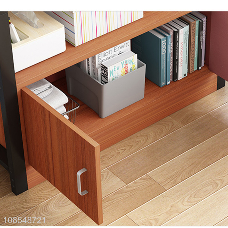 China wholesale home furniture wooden multi-function storage bookshelf