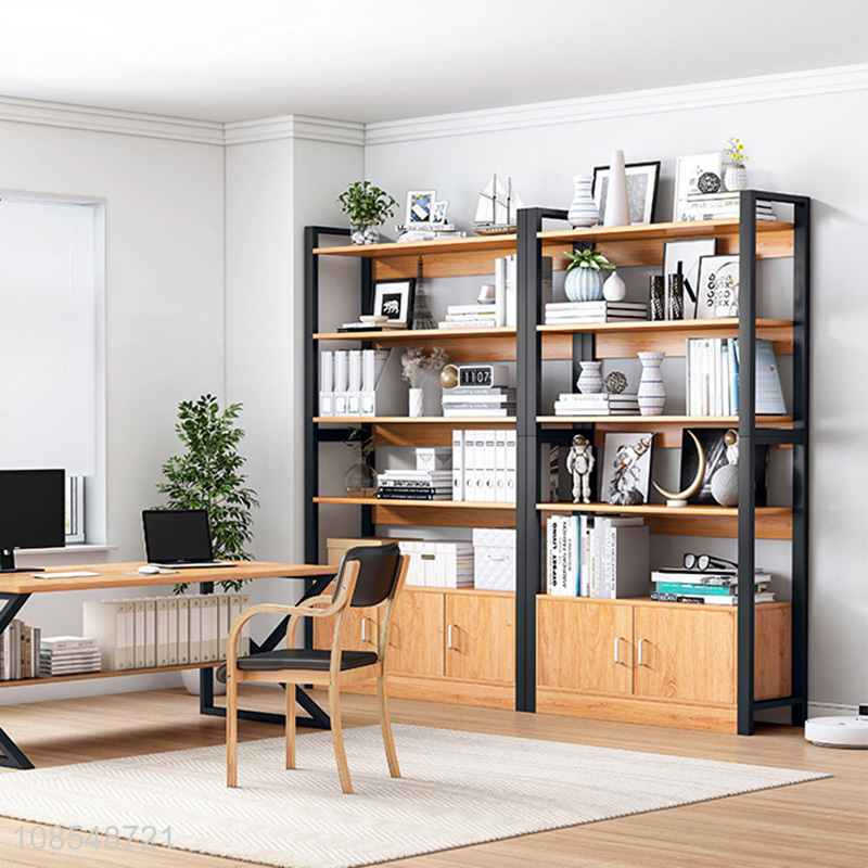 China wholesale home furniture wooden multi-function storage bookshelf