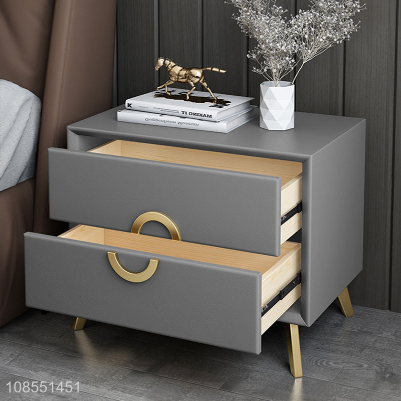 Good selling modern storage wooden cabinet bedroom nightstand