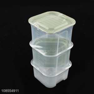 Top quality plastic food storage box set preservation box