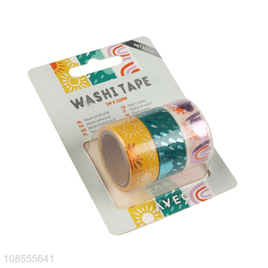 Wholesale 3pcs hot stamping paper tapes washi tape for scrapbooking