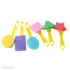 New products fun painting tool sponge brush set for kids