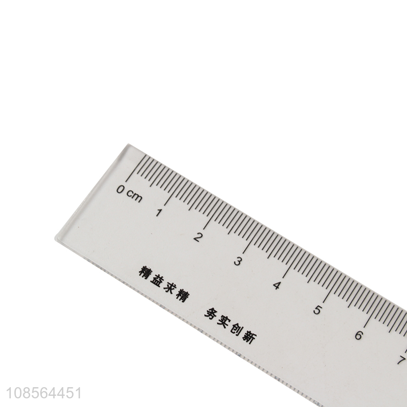 Cheap transparent straight digital ruler for stationery