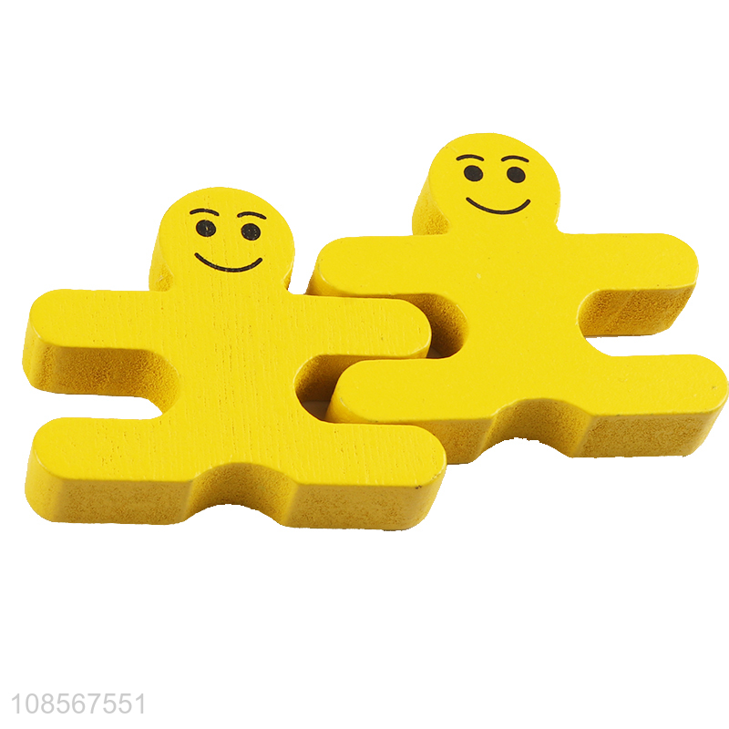 Wholesale montessori toy wooden balance villain blocks for kids