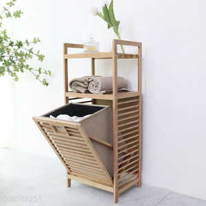 Best quality wooden storage rack for dirty clothes
