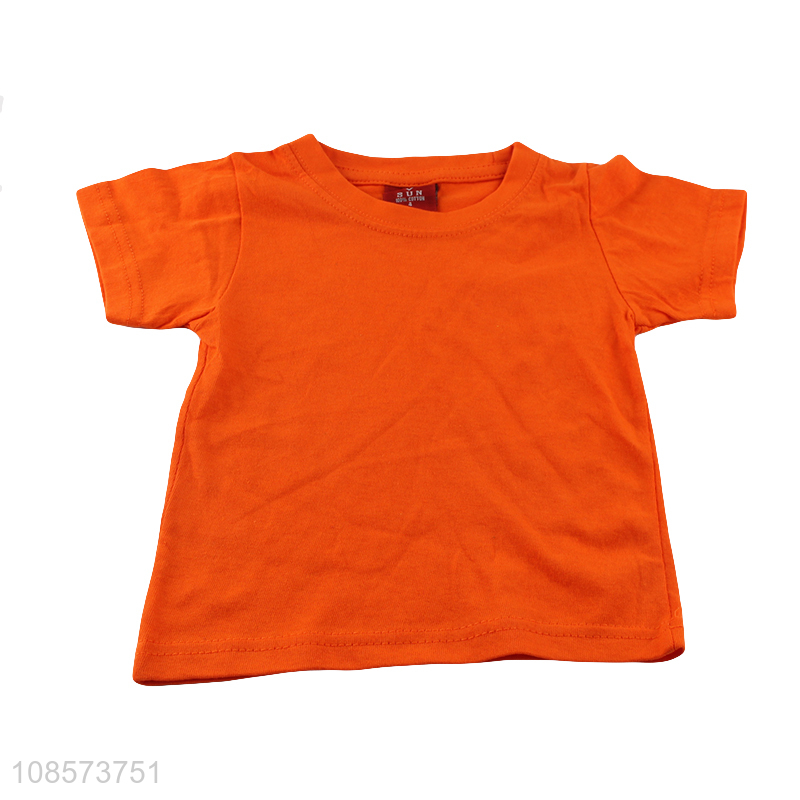 Online wholesale multicolor cotton round neck children's T-shirt