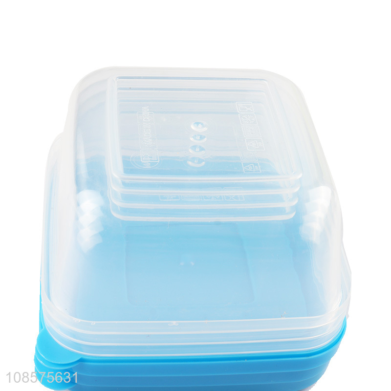 Hot product 4pcs/set plastic fresh-keeping box multipurpose plastic storage box