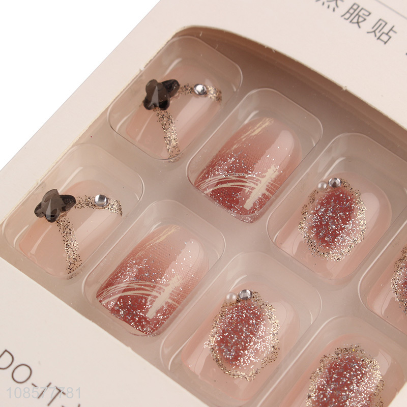 Good quality women nail art fake nail decoration for sale