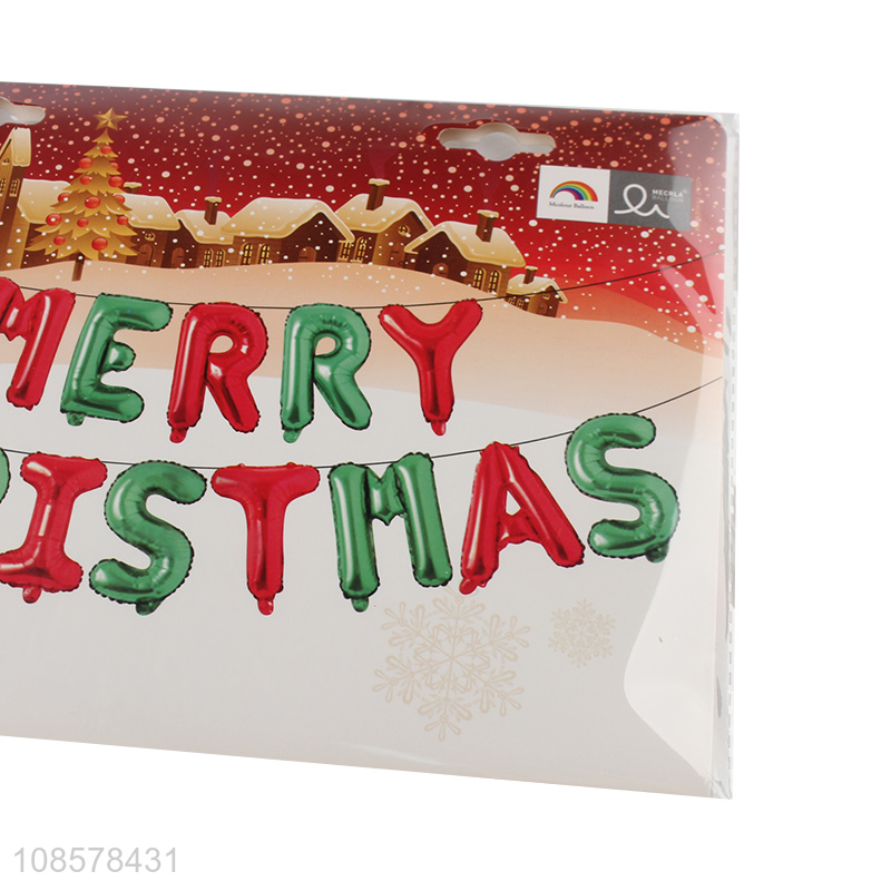 Top sale christmas decoration letter foil balloon kit wholesale