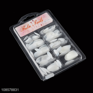 Good quality 100pcs white nail tips nail art supplies